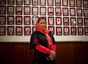 Portraits of Afghanistan female lawmakers