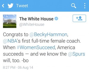 White House Becky Tweet