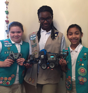 Girl Scout NYC Girls with Robot cropped